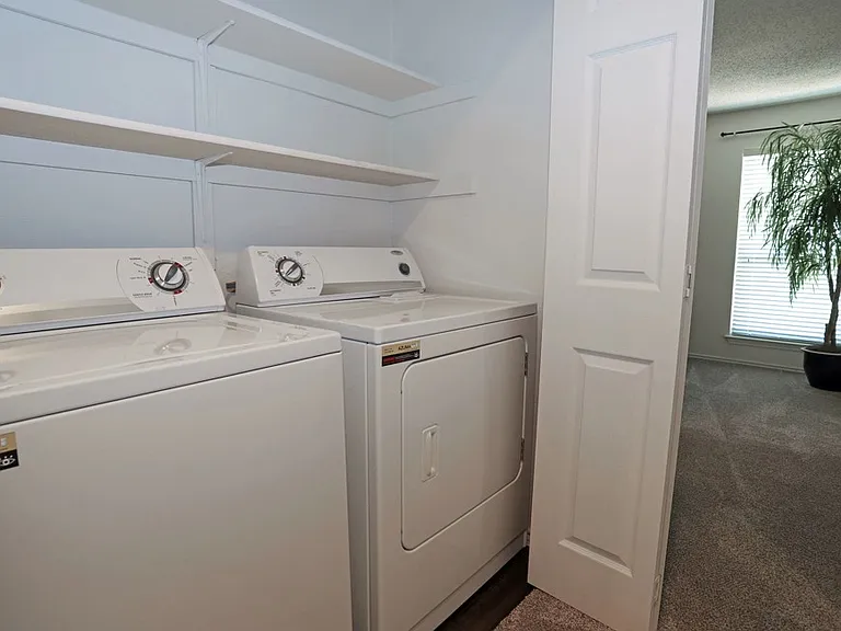 In-unit washer and dryer connections providing added convenience for everyday living