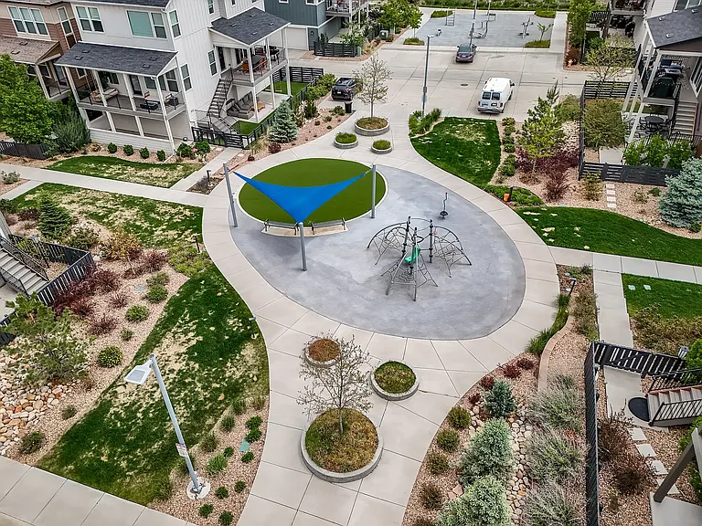 Community gathering areas - 1 of the playgrounds