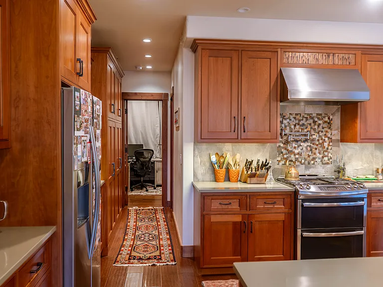 Kitchen to hallway to office/ 4th bedroom