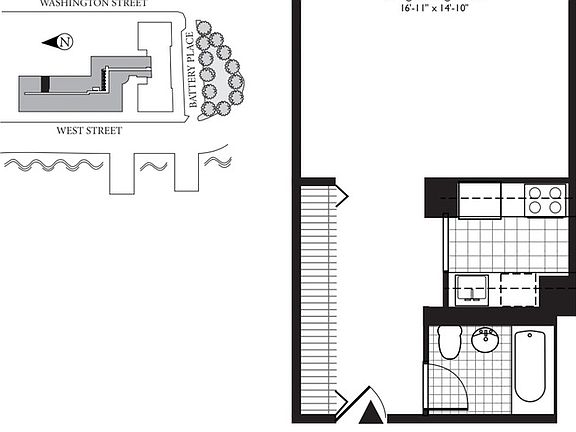 2nd image of 1 West St APT 2713