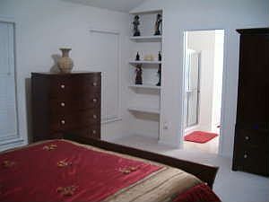 Master BD - Built-in bookshelves w/ spacious master bath