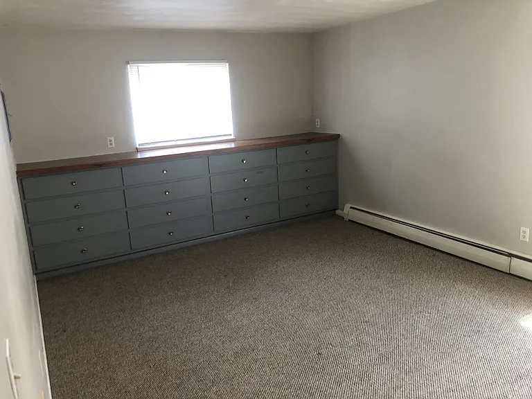 Built in dresser in bedroom