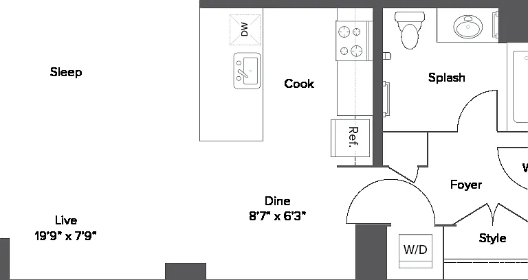 S5T Studio Floorplan S5T Studio Floorplan