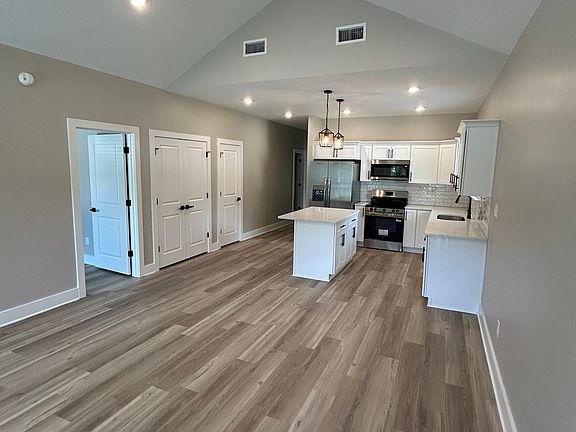 Kitchen view from living room.