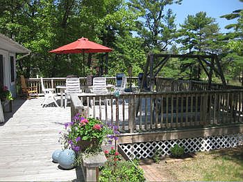 LARGE DECK OFF THE LIVING ROOM