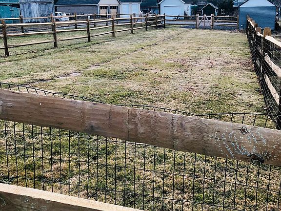 Large fenced in yard and parking pad