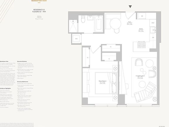 2nd image of 460 W 42nd St Penthouse 4G