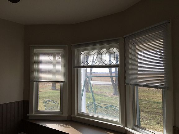 living room windows looking out to road