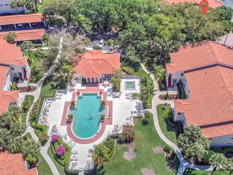 Aerial view of Tuscany Pool