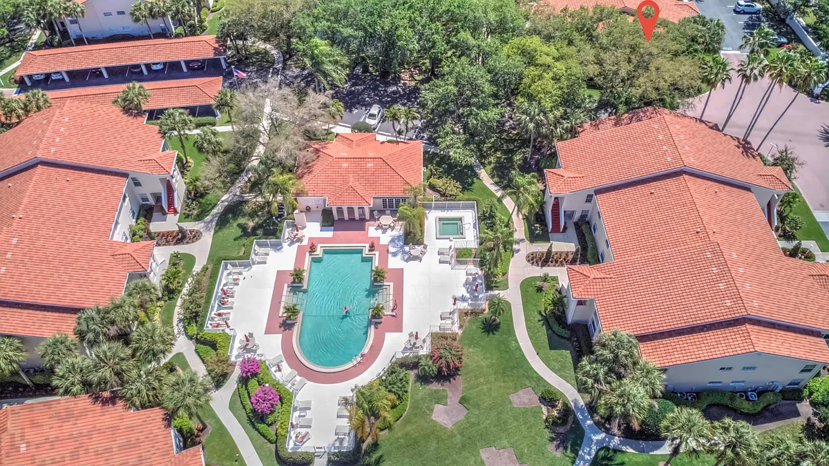 Aerial view of Tuscany Pool - 106 Siena Way #1505