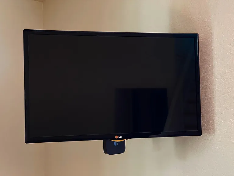 LG TV equipped with AppleTV.