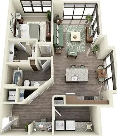 1 Bedroom | 1 Bath | 833 SF 1 Bedroom | 1 Bath | 833 SF