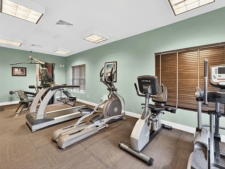 Workout equipment on site