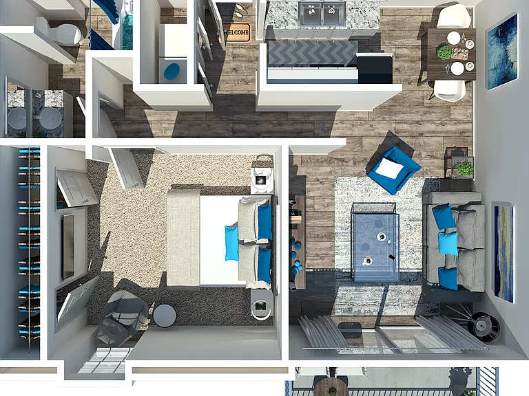 1 Bedroom 1 Bath 1 Bedroom 1 Bath