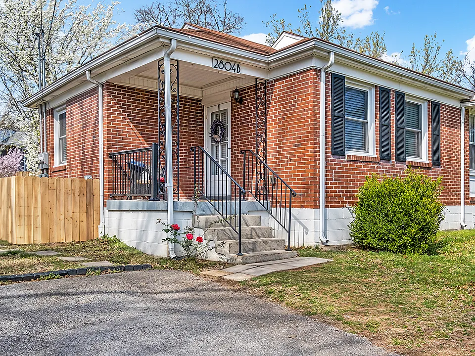 Brick exterior and covered front porch