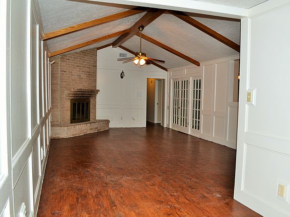 large great room with french doors to patio