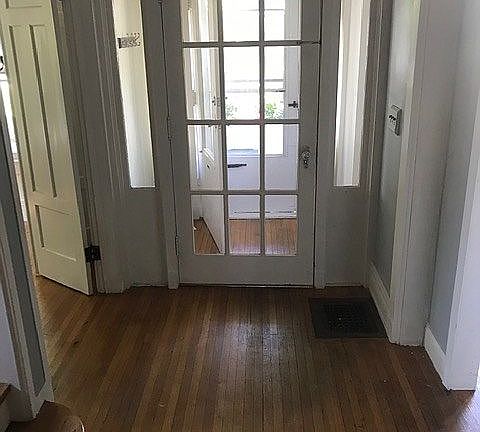 Looking through the foyer