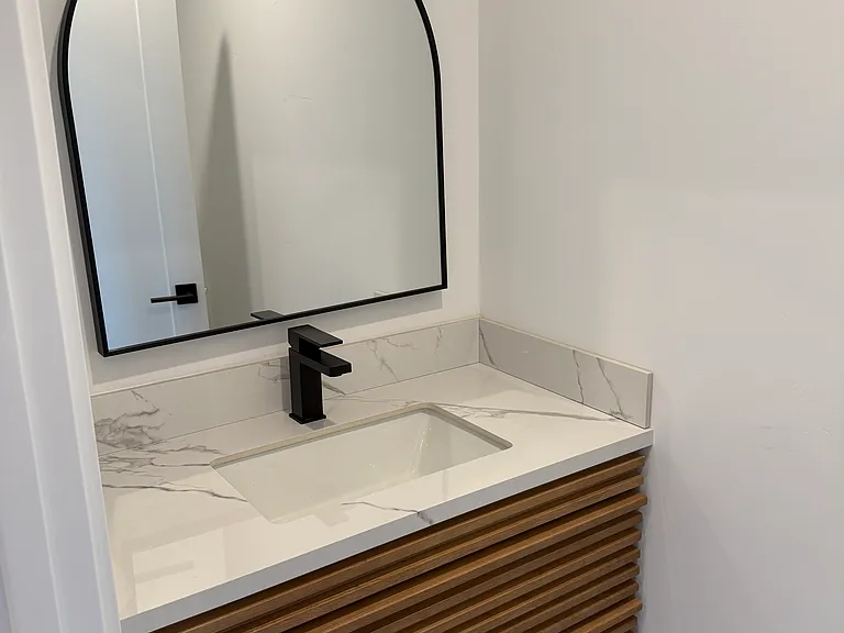 Downstairs powder room
