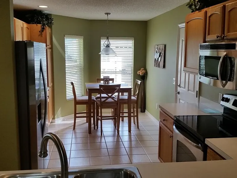 comfortable eating area