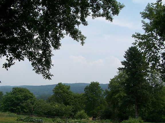 View from upstairs balcony