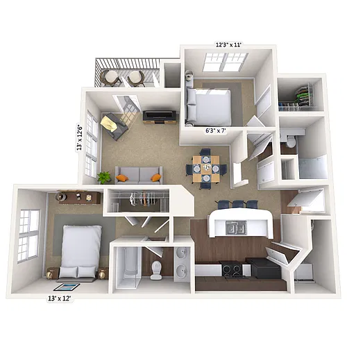 Floor plan Windmill Palm