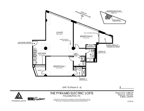 Floor plan 2 Bed / 2 Bath
