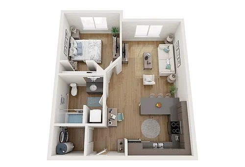 Floor plan One Bedroom