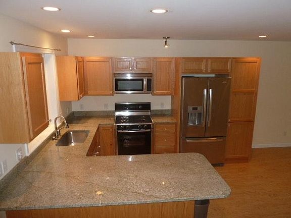 Kitchen with granite counters