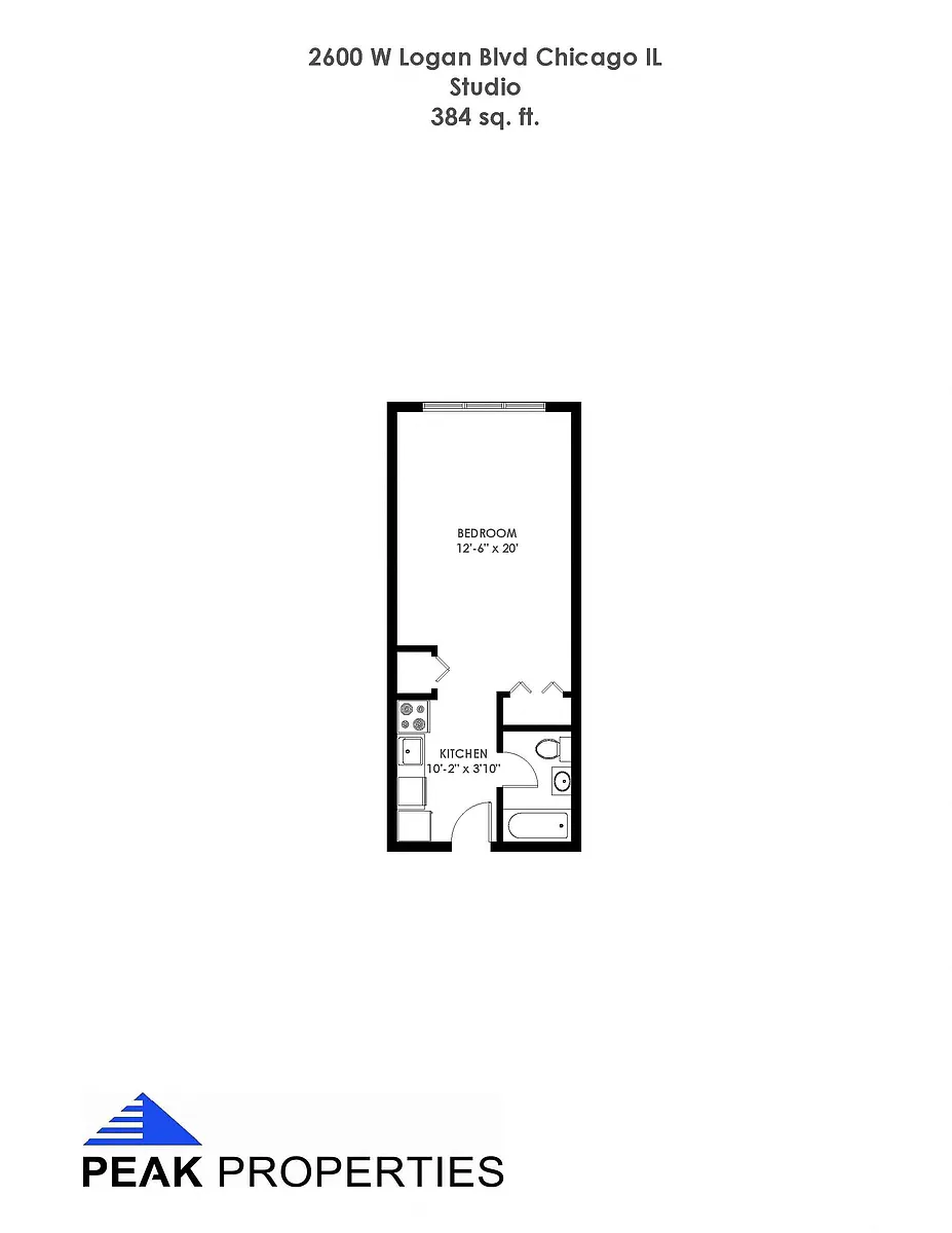 Floor plan Studio