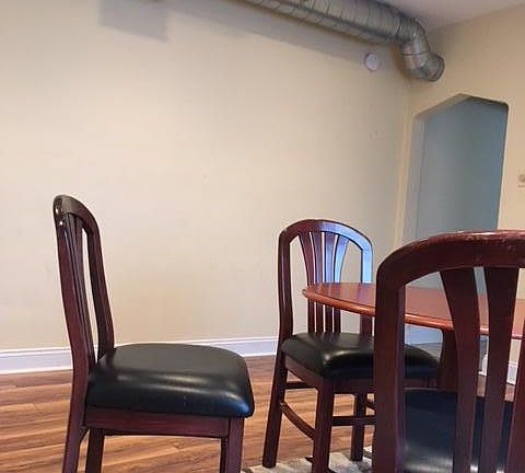 Spacious dining room area.
