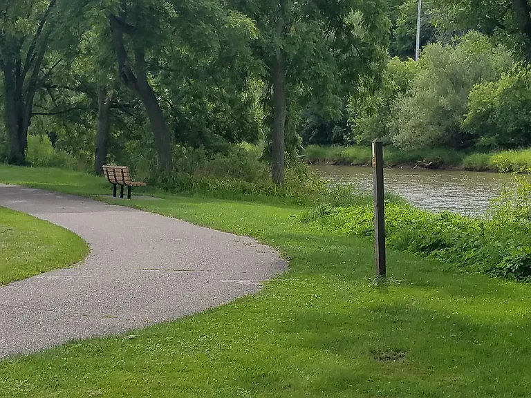 We are located smack dab in the middle of the Baraboo River Walk