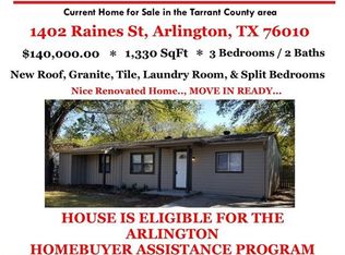 1402 Raines St, Arlington, TX 76010