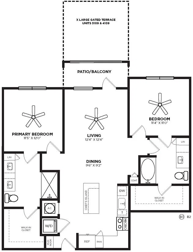 Floor plan B3-Coral