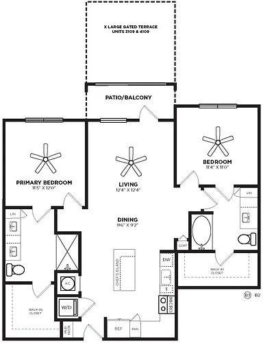 Floor plan B3-Coral