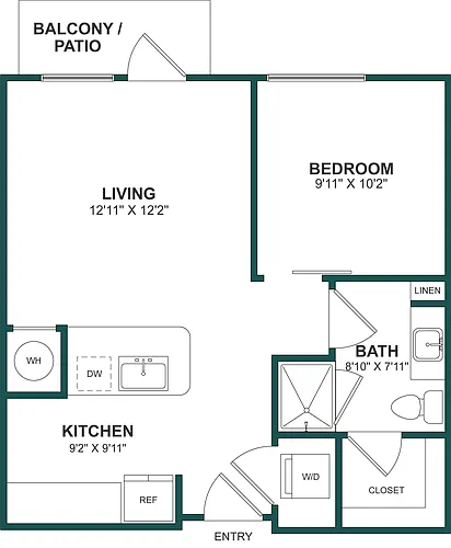 Floor plan Studio-S3
