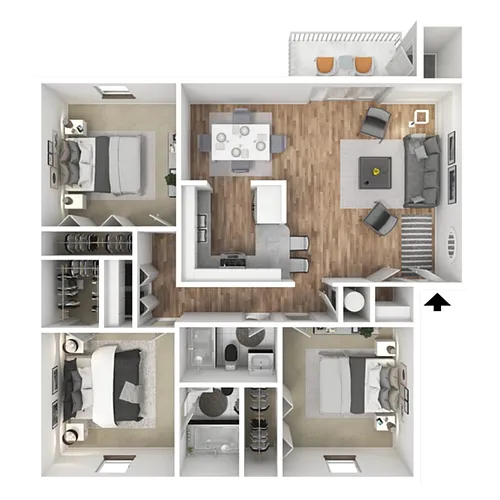 Floor plan 3 X 2