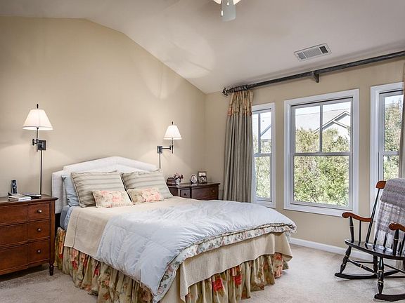 Master with vaulted ceiling