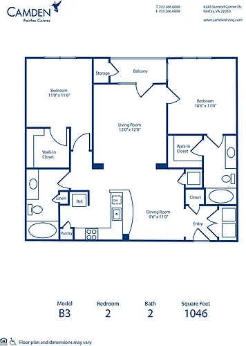 Floor plan B3