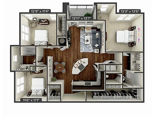 Floor plan C1-2-1567