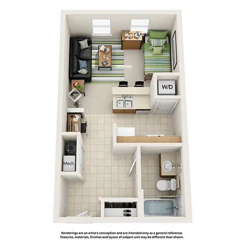 Floor plan Studio