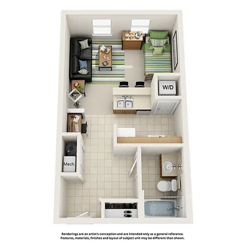 Floor plan Studio