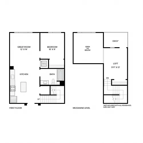Floor plan The Webster Loft
