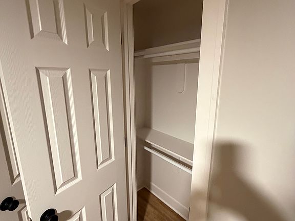 Double rod closet in Bedroom