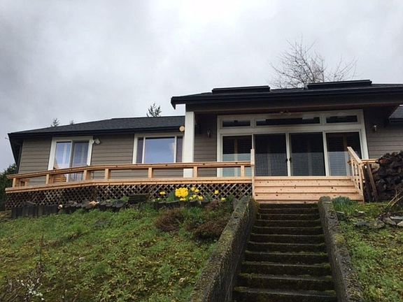 looking up form the beach - low bank access