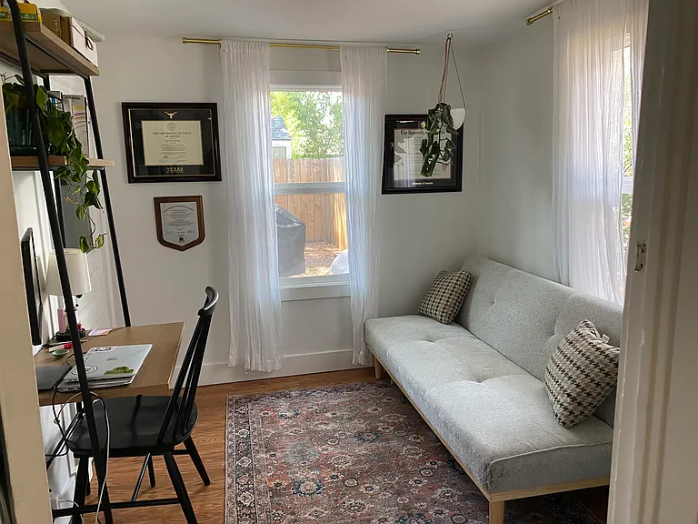 Second bedroom / office. Small closet back left corner
