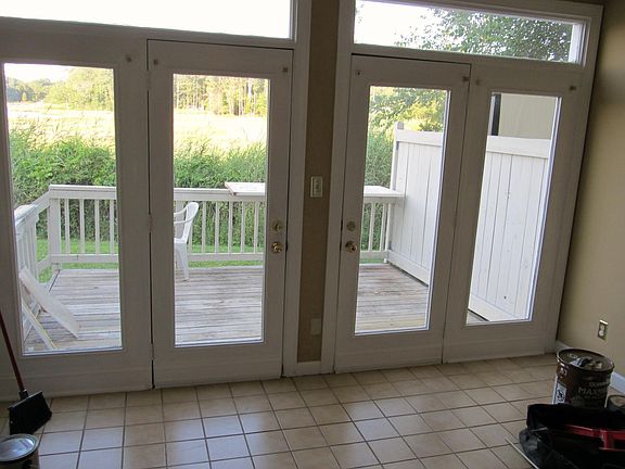 View out of back doors