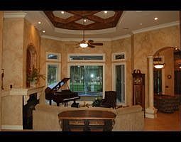 Living room overlooking lanai