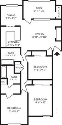 Goldenrod floor plan Meadows at Cascade Park
