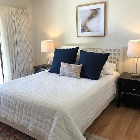 Another angle of this bedroom. Queen bed with luxury mattress and sheets.