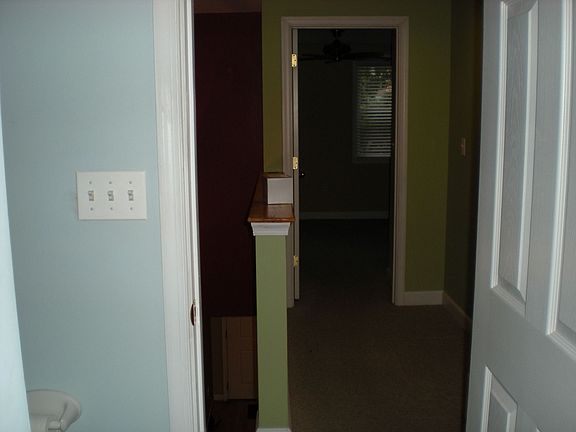 looking from 2nd floor bathroom into bedroom